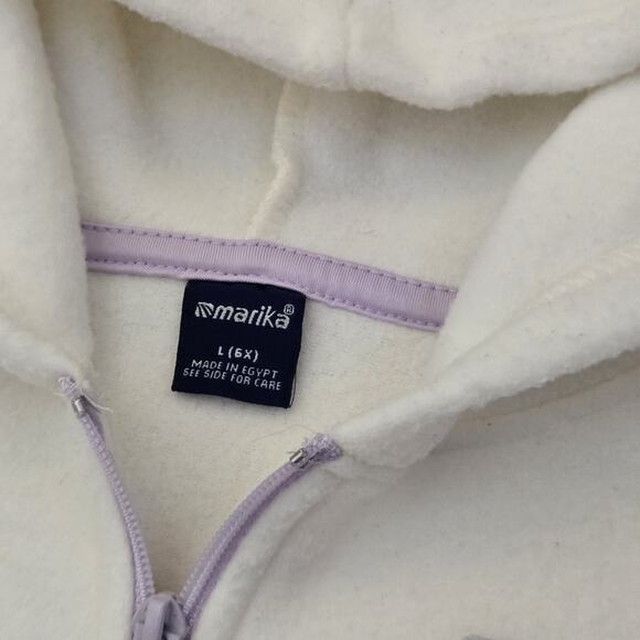 Marika Purple/White‎ Fuzzy Fleece high pile hi pile Sweater L(6x) NEW!! - Picture 3 of 4